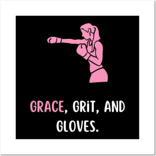 grace, grit gloves dark Posters and Art